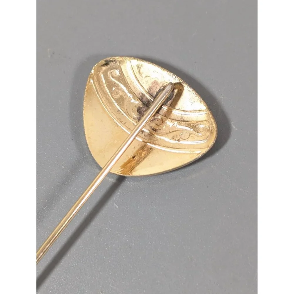 Vintage Gold Tone Scroll Stick Pin Classic‎